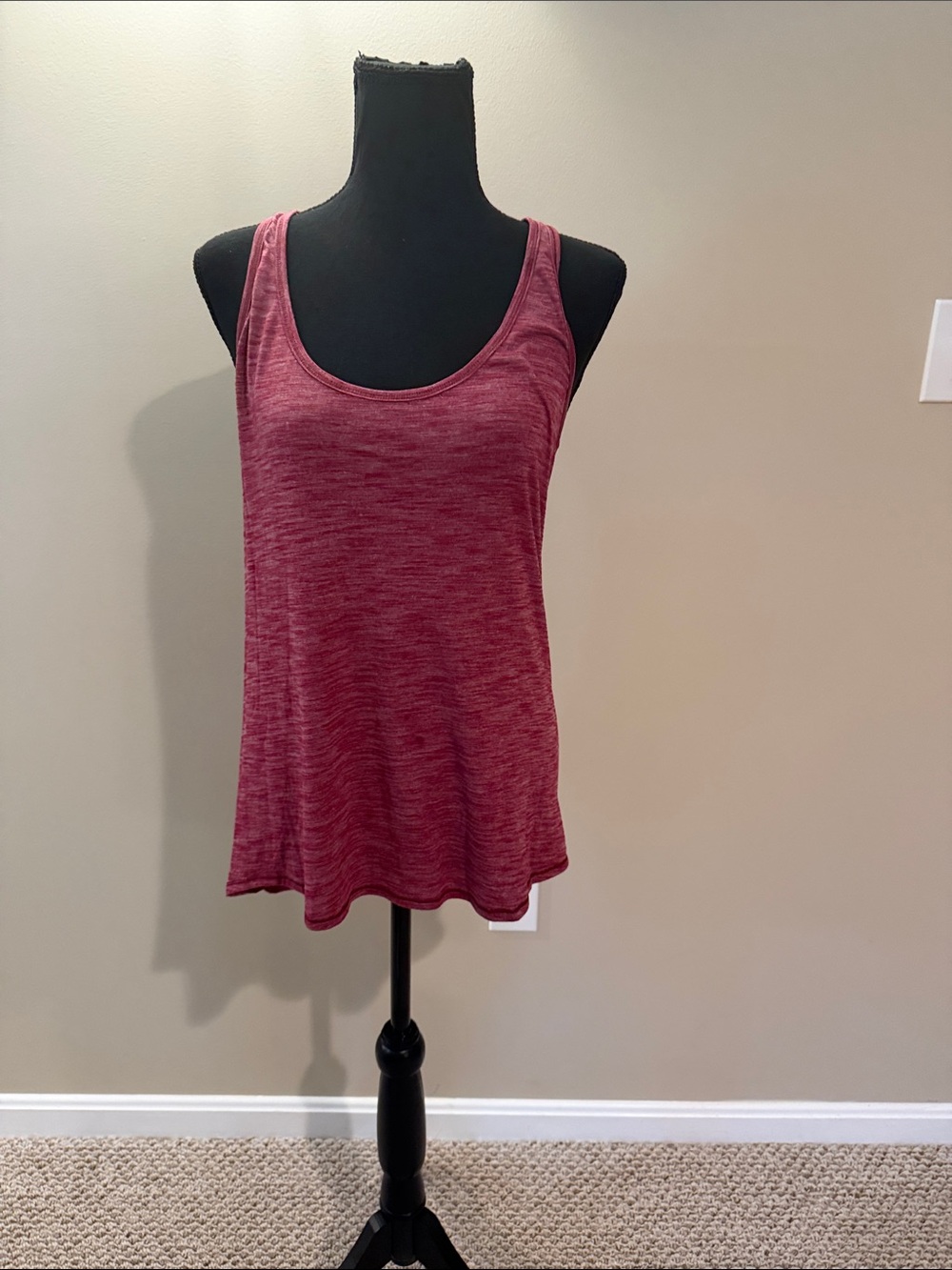 Lululemon Heathered Mauve Racerback Tank Top - Picture 2 of 7